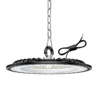 1 Pack 150W UFO LED Lámpara de Alta Bahía, 22500LM Focos Led Interior Techo, 6000K Blanco Frío Iluminación de Almacén, IP65 Impermeable Lampara Industrial Para Patio, Garaje, Fábrica, Taller