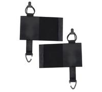 1 par de bolsas para chaleco, paquete lateral elástico V2, chaleco armado de expansión lateral para radio, walkie talkie, almacenamiento portátil, nailon 500D, negro, 18,5 x 10 cm