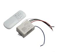 1/ Para 2/3 Maneras ON/OFF 220V Inalámbrico para Digital Lámpara Luz RF Control Remoto Interruptor Nuevo (1 Vía)