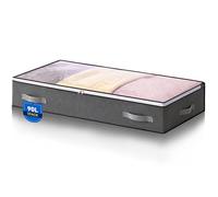 1 Pcs Almacenaje Bajo Cama, 90L Cajas Almacenaje Ropa, Organizador Canape | Organizador Bajo Cama Plegable Bolsas Para Guardar Ropa Con Mango Reforzado, Almacenaje Canape Para Edredón, Manta Zapatero