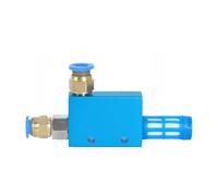 1 pcs Generador de vacío neumático CV/EV válvula presión negativa gran caudal controlador succión grande 10/15/20/25HS(EV-25HS+10mm Connector+muffler)