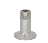 1 pieza 1/4 "3/8" 1/2 "rosca macho a virola de triple abrazadera 304 accesorio de tubería de acero inoxidable sanitario(3l8x40mm)