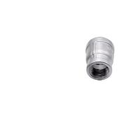 1 pieza 1/8 "1/4" 3/8 "1/2" 3/4 "1" 1-1/4 "1-1/2" BSP Reductor de rosca hembra a hembra Adaptador de conector de conexión de tubería de acero inoxidable 304(DN10 to DN6)