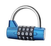 1 Pieza Candado Numerico 4 Digitos Candado aluminio combinacion Diámetro Grillete 5mm Seguridad Abus Impermeable para El Casillero del Gimnasio Escolar, Archivadores, Caja De Herramientas, Cerca