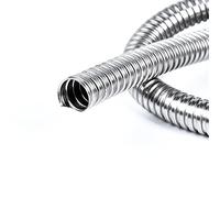 1 pieza de 1 metro de longitud larga de acero inoxidable 304 tubo de metal roscado manguera de alambre flexible manguera de protección (diámetro interior: 10 mm x 1 m)