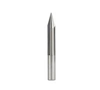 1 pieza de broca de tallado CNC, vástago de 6mm, 15/20/25/30 grados, fresa de extremo en forma de V, broca de enrutador CNC, fresa de 2 flautas for broca de grabado de madera(30Dx0.4mm)