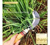 1 pieza de hoz pequeña, herramienta afilada para cebollas, para césped, cómoda de llevar, herramienta para exteriores, herramienta de jardín, herramienta para jardinería Plata