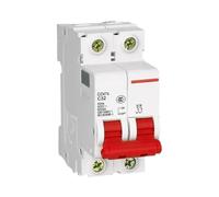 1 pieza Disyuntor Polos 2P Corriente 20-63A Voltaje 220V | Especificaciones adicionales: Tiempo de disparo 47s(100A; 2P)