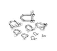 1 pieza M4 M5 M6 M8 M10 M12 M14 M16 Mosquetón D Llavero Gancho Tornillo A2 304 Acero Inoxidable(Bow Type,M5)