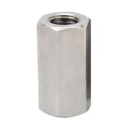1 Pieza M6 M8 A2 Varilla Roscada De Acero Inoxidable Conector Hexagonal Tuerca Larga(M8x13x45)