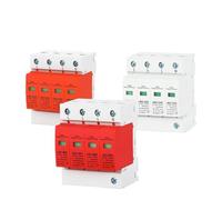 1 protector contra sobretensiones SPD 4P, dispositivo de protección for distribución de CA de bajo voltaje for el hogar, módulo de interruptor de potencia LBO(4P 385V AC,30-60KA(Red))
