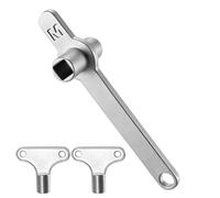 1 Pz Llave Purgador Radiador y 2 Pz 5mm Llaves Cuadradas, Llave Radiador Calefaccion de acero inoxidable, llave para radiadores calefaccion