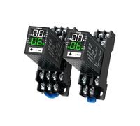 1 relé temporizador H3Y-2, relé de retardo H3Y-4, controlador de tiempo con pantalla digital cíclica pequeña, 24 V/220 V(Pink)