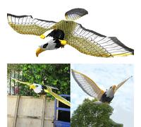 1 repelente de pájaros colgante águila búho volador repelente espantapájaros emulación halcón volador pájaro jardín espantapájaros patio al aire libre Control de plagas