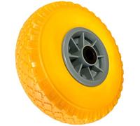1 rueda para carretilla, a prueba de pinchazos, neumáticos de goma completos, diámetro 260 mm, buje Ø 20 × 75 mm, 3.00-4, para carretillas, ruedas de repuesto, ruedas para carretilla, ruedas de