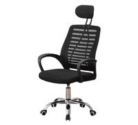 1 Silla de Oficina con Soporte Lumbar Giratoria Escritorio Sillon Ruedas Despacho casa salon habitacion ergonómica Gaming, escritorio, con reposacabezas