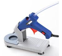 1 soporte de plástico para pistola de pegamento caliente con base de ventosa, soporte universal para pistola de pegamento para manualidades, organizador de herramientas estable para estudio en casa