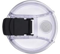 1 tapa transparente para vaso compatible con vasos Stanley de 40 onzas, tapa abatible de tapón de derrames, a prueba de derrames, a prueba de polvo, cristalería y tapas de vasos