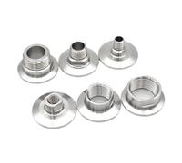 1 Uds 1/4 "1/2" 3/4 "1" NPT adaptador de hilo femenino macho junta sanitaria SS304 316L Acero inoxidable Tri abrazadera accesorios de tubería cerveza