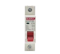 1 Uds 1P 3A-63A 400V tipo C Mini disyuntor MCB Protector de circuito sobrecarga corta 35mm carril Din(10a)