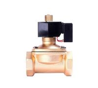 1 Uds 3/8 "1/2" "2" válvula de solenoide normalmente abierta ahorro energía conmutación latón agua 110VAC 24 horas encendido sin calor(BSP-110VAC,3/8 Inch)