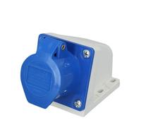 1 Uds 32A 3Pin 2P + E Cable Eléctrico conector impermeable for exteriores Industrial y enchufes 220V-240V caja de conexiones IP44(123)