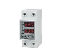 1 Uds 40A 63A Digital ajustable sobre y bajo voltaje Protector doble pantalla 230V relé sobretensión(63a)