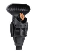 1 Uds. Boquilla De Aspersor Automático Giratorio 1/2 "" Accionamiento Bola Acero para jardín(Black)