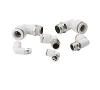 1 Uds conector de aire neumático PC/PCF/PL/PLF/PX/PD/PMF 4mm 6mm 8mm rosca 1/8 1/4 3/8 1/2 accesorios for mangueras conectores rápidos de tubería(4-M5 (4mm-M5),PC)