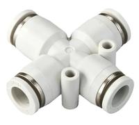 1 Uds conector neumático mejor calidad conectores de tubería de plástico de alta resistencia accesorios blancos adaptador de 6mm 8mm conector de tubo de rosca BSPT(PZA,6mm)