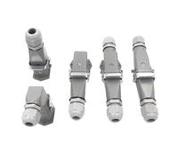 1 Uds conectores resistentes DHC-HA-003 3pin 4pin 5pin 7pin 10A HQ-005 Industrial 16A conector rectangular de metal pesado(5 Core Side-Out)
