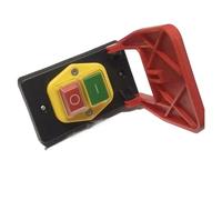 1 Uds. Interruptor de botón de parada de emergencia con cubierta roja apagada interruptor de arranque electromagnético de protección de subtensión/apagado de 16A(4PIN,240V-250V)