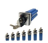 1 Uds LW26-32F con llave de tres posiciones bloqueable transferencia Universal 32A 690V Motor conmutación doble potencia interruptor cámara giratorio inverso(32A 1Pole)