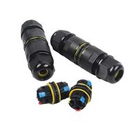 1 Uds M25-2/3/4/5 Pin IP68 bloques de terminales de empalme de resorte de empuje con palanca conector de cable rápido caja de conexiones impermeable al aire libre(M25-2P 10-14mm)