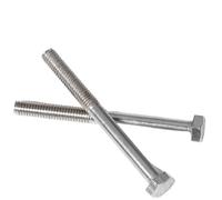 1 Uds tapa de cabeza hexagonal medio hilo tornillo externo 304 acero inoxidable M6 M8 M10 M12 M14 M16 M18 M20 sujetador de accionamiento hexagonal(M20x100mm)