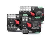 1 Uds trifásico 2P 3P 4P 63A 100A 125A 230V interruptor Selector eléctrico de transferencia automática de doble potencia ATS ininterrumpido(3P L N 220V-230V,63A)