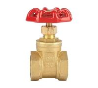 1 Uds válvulas de compuerta latón bidireccionales hembra a rosca DN15 20 25 interruptor válvula agua interno(2 Pcs,1/2")