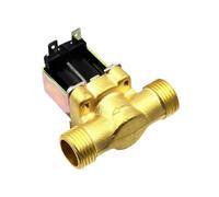 1 unidad 3/4 "1/2" 24V AC 220V DC12V válvula solenoide eléctrica normalmente cerrada de latón for control de agua(DC 12V)