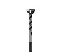 1 unidad de 125mm longitud, abridor agujeros for carpintería, broca helicoidal agujero profundo, brocas taladro sierra carburo negro for cerradura aleación bisagra(19x125mm)