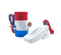 1 unidad de bomba de achique con interruptor de flotador de 12V 24V 1100gph 750gph, bomba de agua utilizada en embarcaciones, hidroaviones, autocaravanas y embarcaciones flotantes