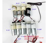 1 unidad de bomba de agua con motor Micro 370, DC 6V/ 12V/ 14.4V/ 24V, autocebante de diafragma, con control de flujo de agua por succión para tanque