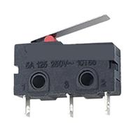 1 unidad de microinterruptor KW11-3Z de 3 pines NA/NC 5A 250 VCA con acción rápida, interruptor de palanca de de rodillo - 10 unidades de interruptores de límite eléctricos(KW11-3Z-3)