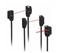 1 unidad de sensor fotoeléctrico de reflexión de corto alcance en miniatura, sensor de haz pasante, interruptor fotoeléctrico infrarrojo ultrafino de haz activo(UE 13LP UE 13LTP)