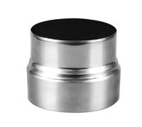 1 unidad de tubo de estufa, reducción de extensión, tubo reductor de tubo de humo de acero inoxidable, conector de tubo, adaptador de chimenea 60/70/80/90/100/110/120mm(12cm~10cm)