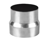 1 unidad de tubo de estufa, reducción de extensión, tubo reductor de tubo de humo de acero inoxidable, conector de tubo, adaptador de chimenea 60/70/80/90/100/110/120mm(9cm~8cm)