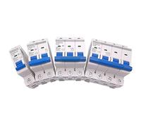 1 Unids 1 2 Polo Din Rail Mini Disyuntor Caja de distribución del Interruptor de Aire del Hogar Equipo mecánico Protección del Motor (Size : 1 Pole, Color : 6A)(6a,2 Pole)
