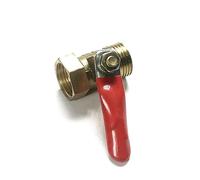 1 válvula de bola latón, 1/8 ", 1/4", 3/8, 1/2", conector rosca hembra/macho, adaptador acoplador for instalación tuberías cobre CZYC(0.5 Inch)
