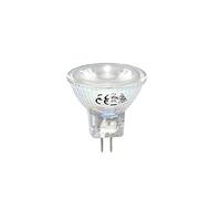 1 x bombilla LED de cristal reflector MR11 2 W = 20 W GU4 12 V 150 lm blanco cálido 3000 K flood 30° (1 unidad).