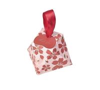 10-100 Uds cajas de papel caja dulces con forma diamante Sakura decoración recuerdo boda embalaje suministros for eventos y fiestas(Red,20 pcs)