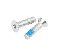 10/20/50 Uds M2M2.5M3 M4 M5 M6 304 Tornillo Con Cabeza Hexagonal De Acero Inoxidable Perno Plano Avellanado Medio Recubierto Dispensador Pegamento Azul